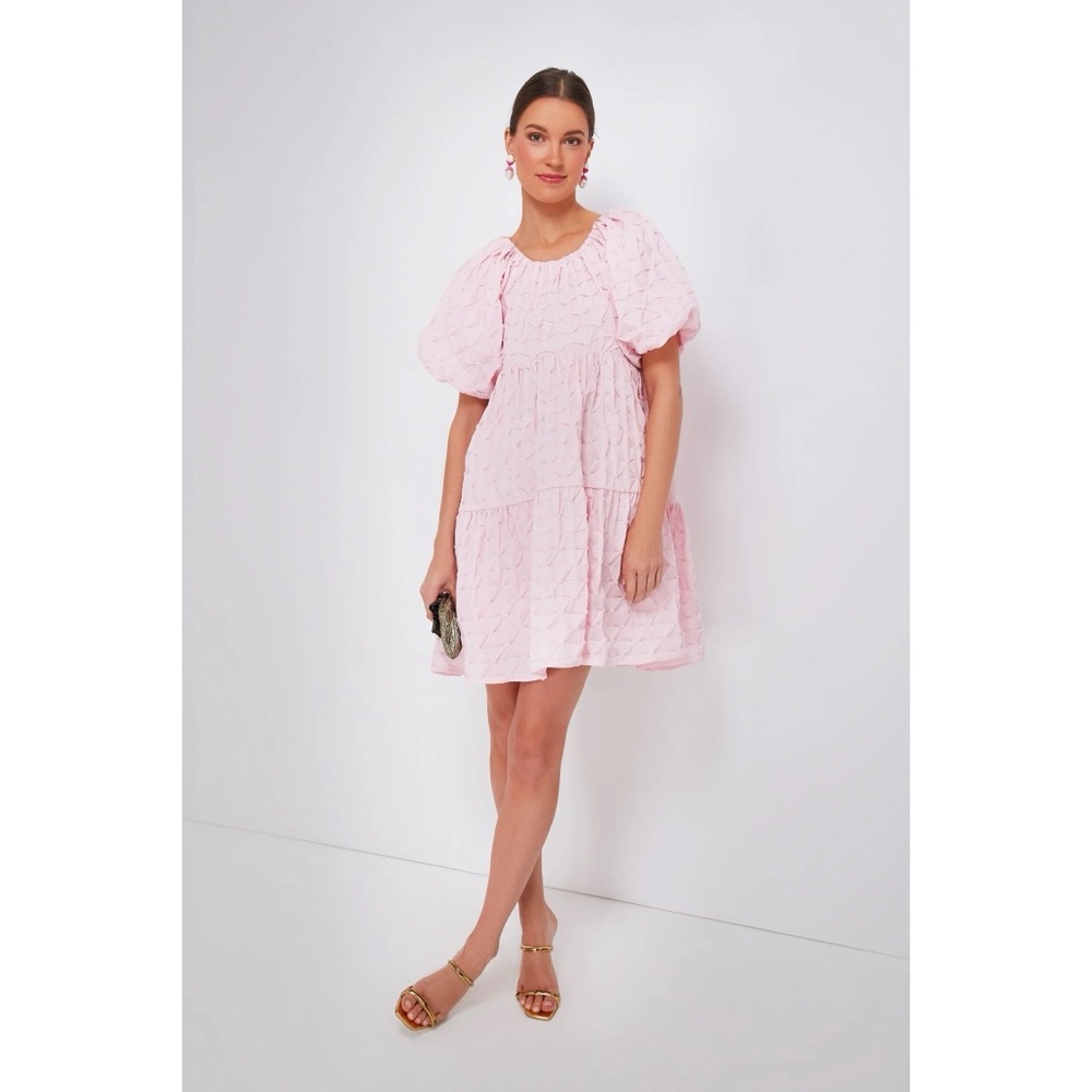 Tuckernuck Hyacinth‎ House Isabella Diamond Textured Mini Dress in Pink